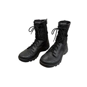 Bates Mens Black Tactical Side Zip Duty Boots Leather Nylon 8.5 Military Combat